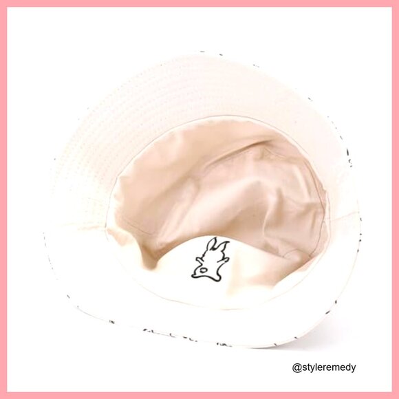 Cotton Bucket Hat with Cute Cats Animal Embroidered Pattern - Picture 2 of 5